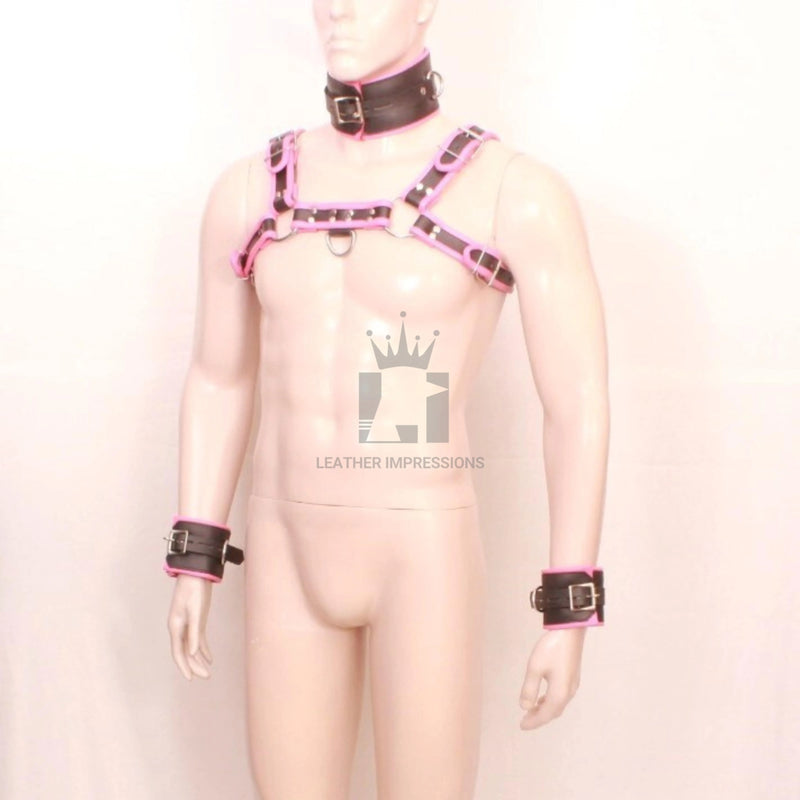 Leather Bondage Harness, Leather Harness, Mens Leather Harness,