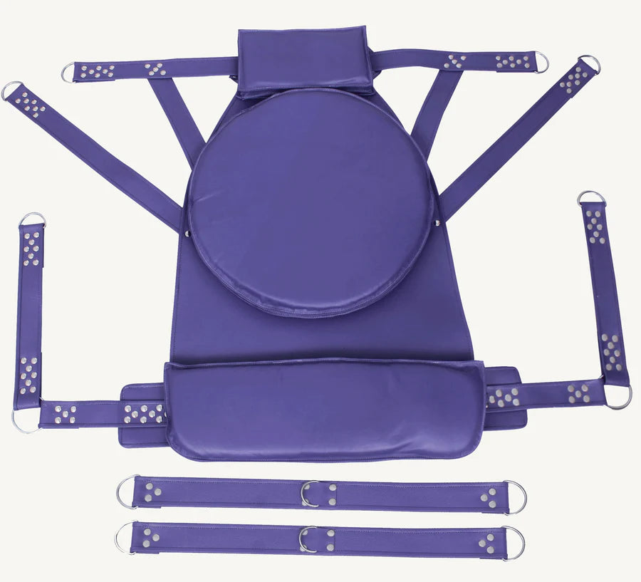 Sex Sling, Sex Swing, Premium Leather Swing, Premium Leather Sex Sling, Sex sling with pillow, purple leather swing