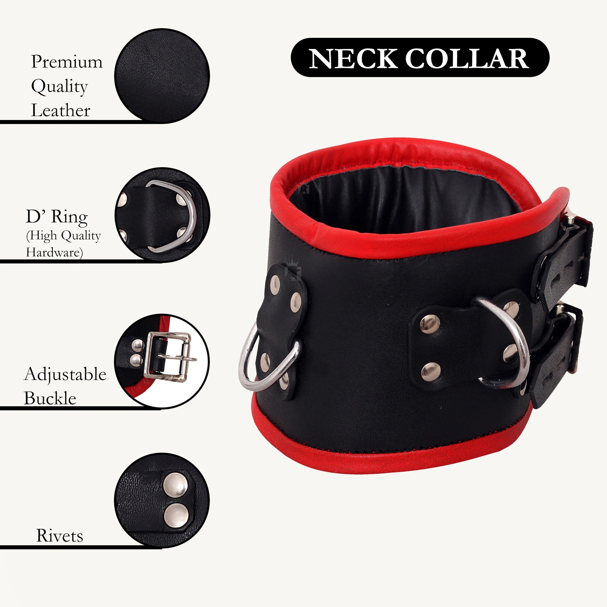 Leather Posture Collar, Mens Leather Posture Collar, Bdsm Posture Collar,