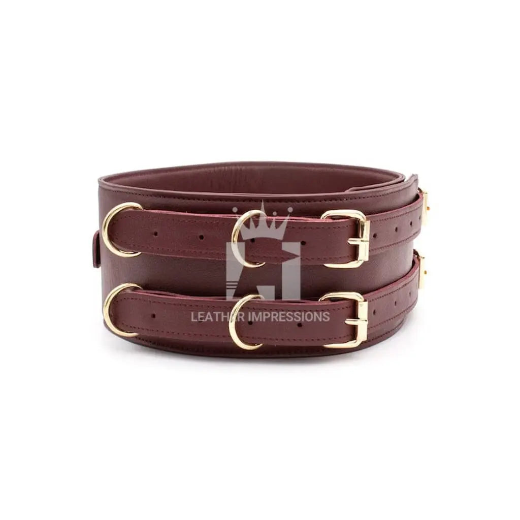 Leather Bondage Waist Belt, Leather Waist Belt