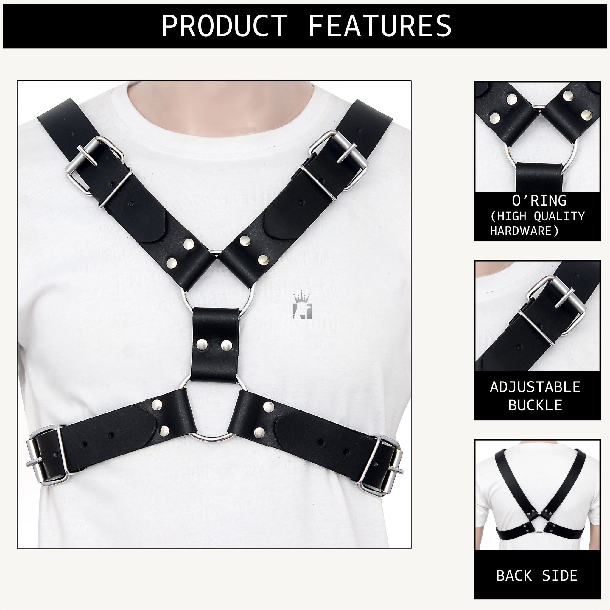 leather suspension cuffs, Bondage suspension cuffs D-ring suspension cuffs
