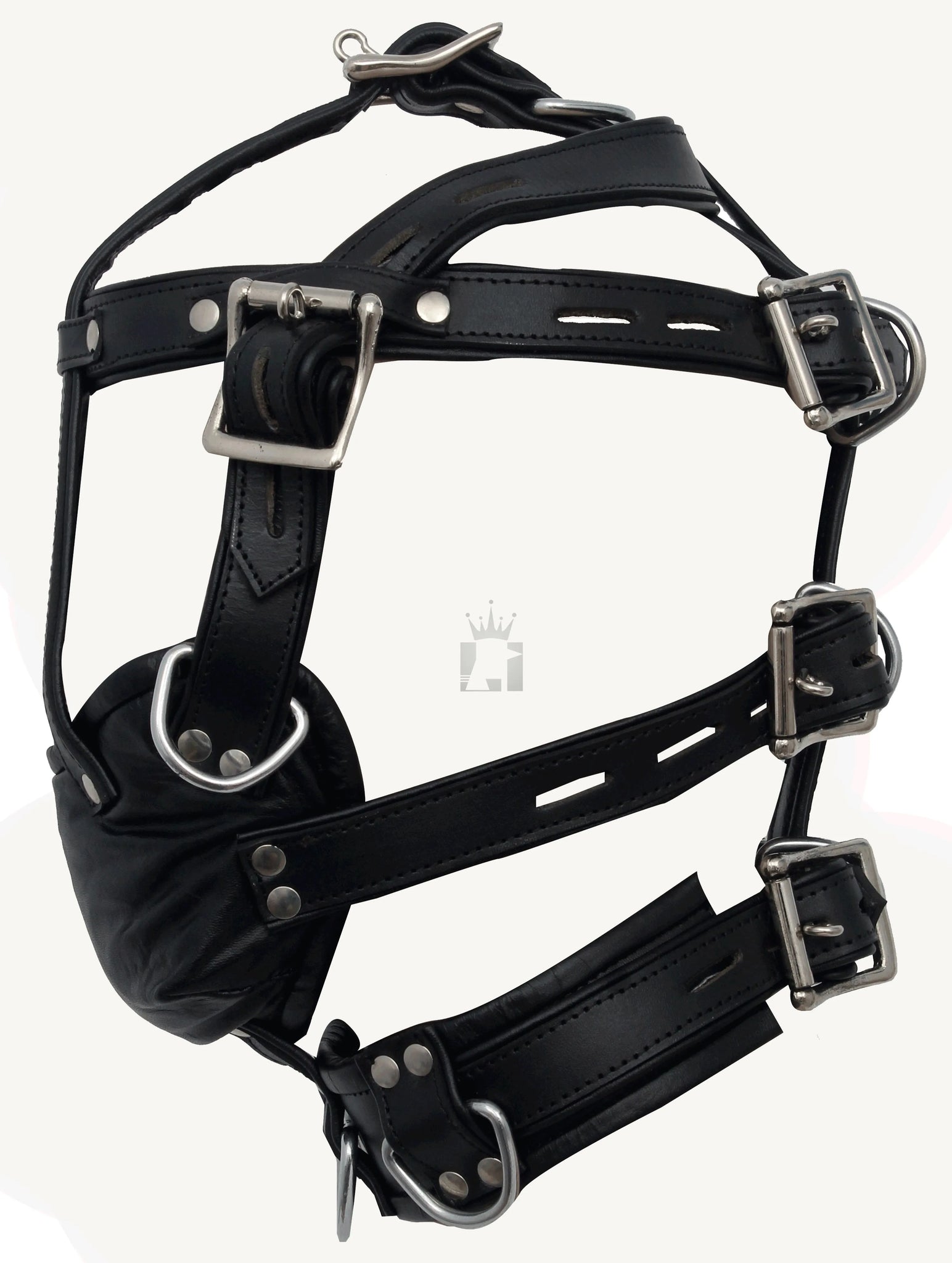 Leather Bondage Hood, Leather Hood, Bdsm Hood, Leather Muzzle