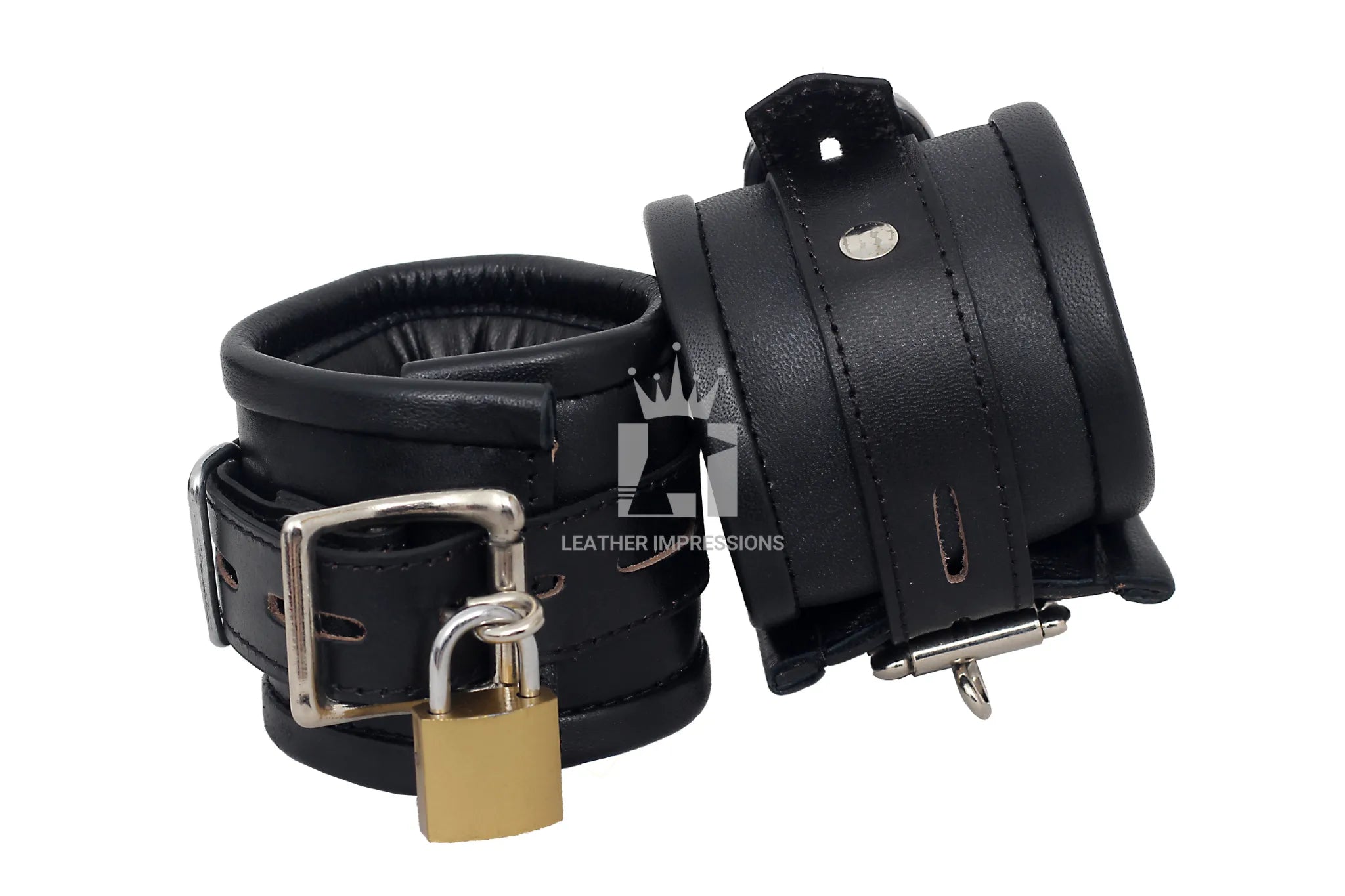 bdsm restraints, leather handcuffs, 7 piece bondage set, genuine leather cuffs, bondage gear, thigh cuffs bdsm