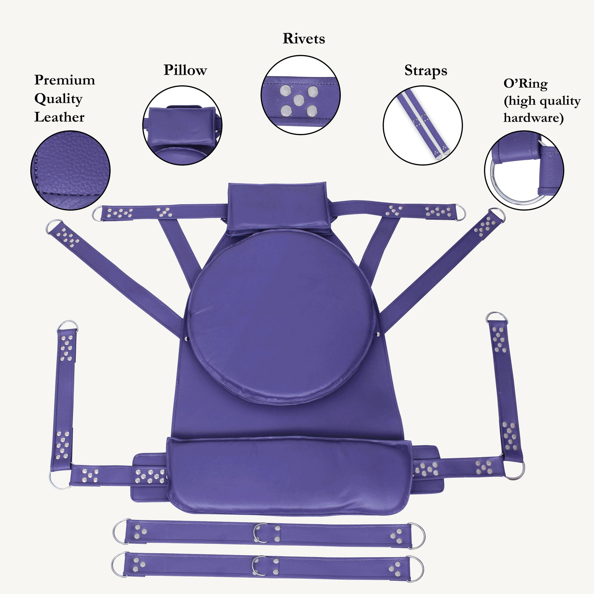 Leather Sex Swing, Leather Bondage Swing