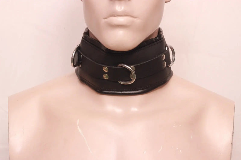 Leather Posture Collars, Leather Bondage Posture Collars