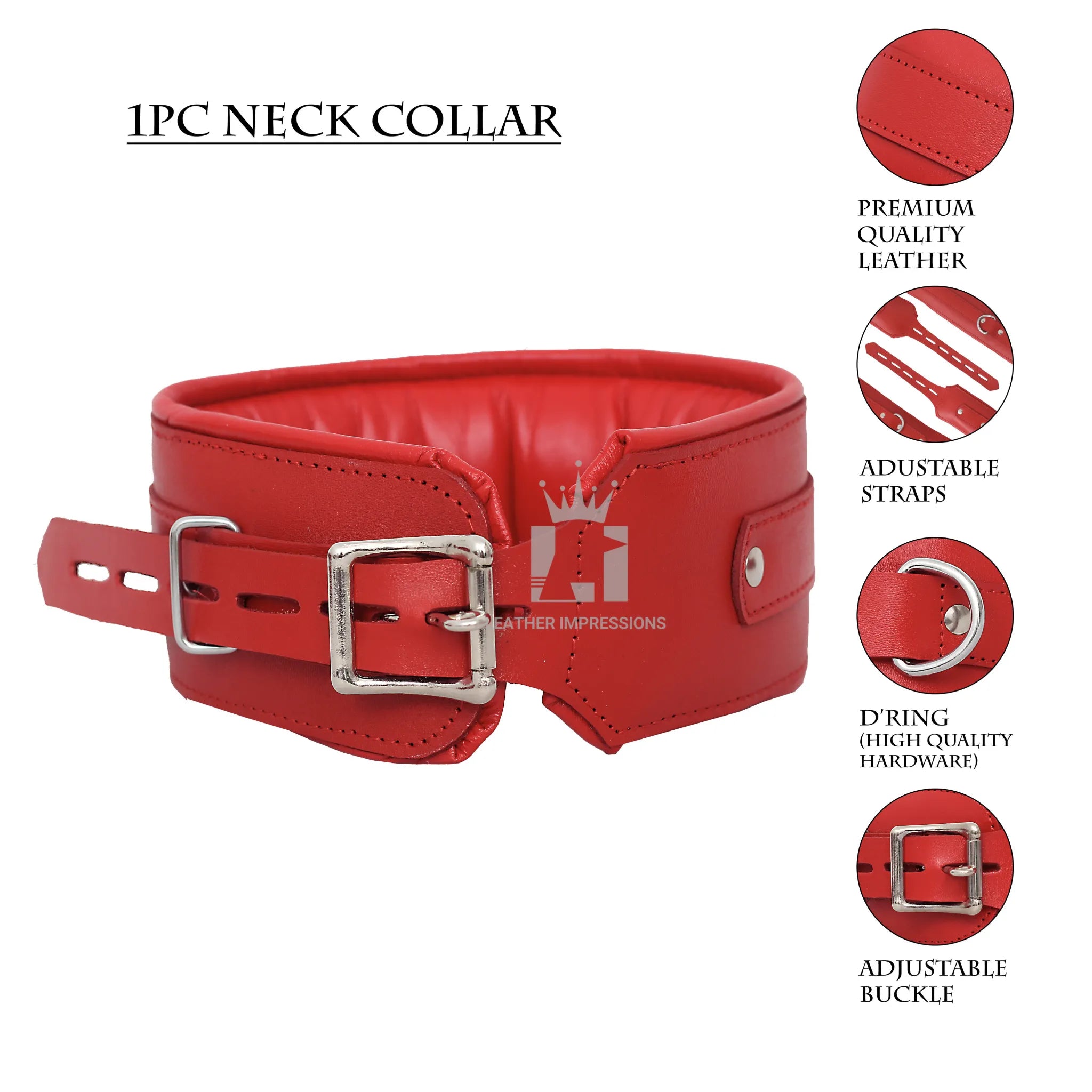 
dominion leather bondage cuffs,red padded BDSM restraints,genuine cowhide leather cuffs,premium bondage cuffs for wrists and thighs,lockable leather BDSM handcuffs,advanced padded restraint gear,full-grain leather D-ring cuffs