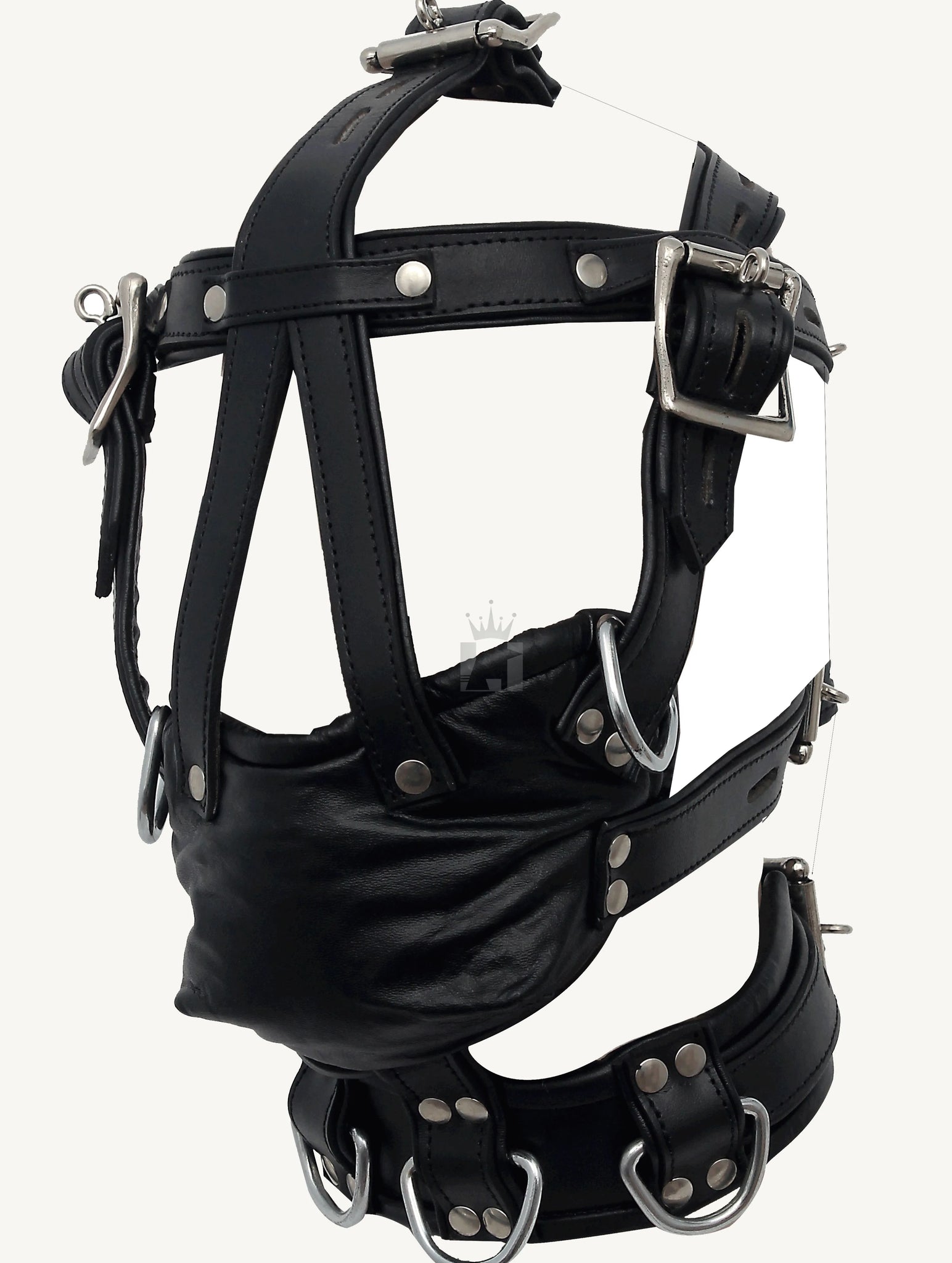 Leather Bondage Hood, Leather Hood, Bdsm Hood, Leather Muzzle