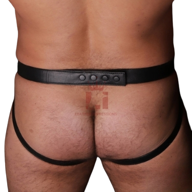leather jockstrap, leather bondage jockstrap, bdsm jockstrap, leather bondage underwear, gay leather jockstrap, gay jockstrap, gay jockstrap fetish