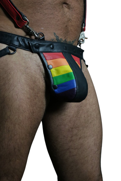 leather jockstrap, leather bondage jockstrap, bdsm jockstrap, leather bondage underwear, gay leather jockstrap, gay jockstrap, gay jockstrap fetish