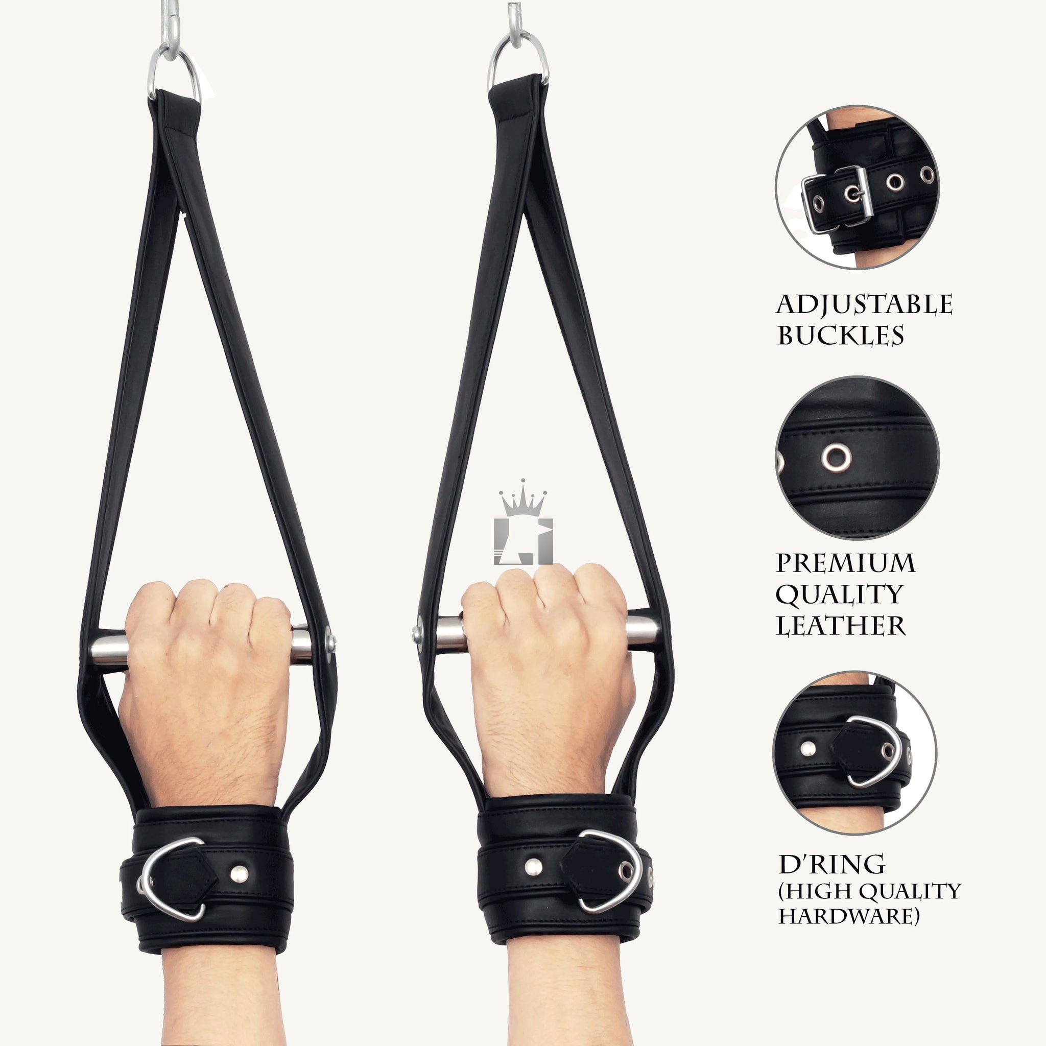 suspension cuffs, bdsm suspension cuffs, bondage suspension cuffs, ankle suspension cuffs, leather suspension bondage, leather suspension cuffs, suspension restraints, suspension wrist cuffs, suspension cuff, wrist suspension cuffs, suspension ankle cuffs