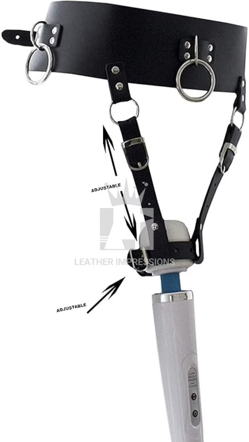 leather forceful orgasm belt, leather orgasm belt, leather belt, forced orgasm belt