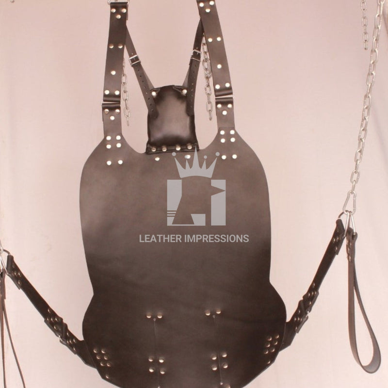 Leather bondage swing, Leather sex sling, Leather sex swing, bondage swing