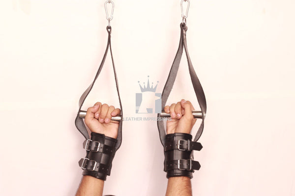 Suspension Wrist Cuffs, Leather Suspension Cuffs