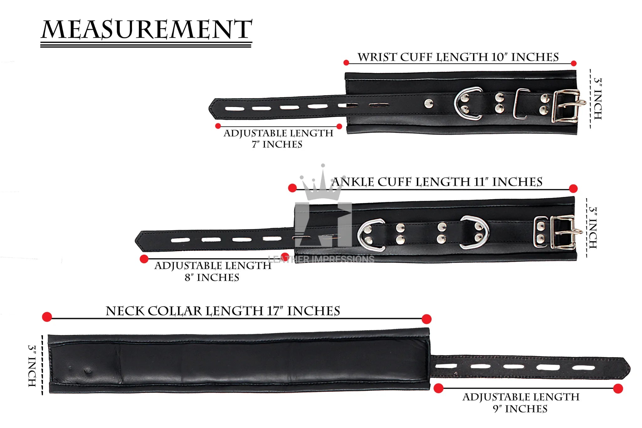 bdsm restraints, leather handcuffs, 7 piece bondage set, genuine leather cuffs, bondage gear, thigh cuffs bdsm
