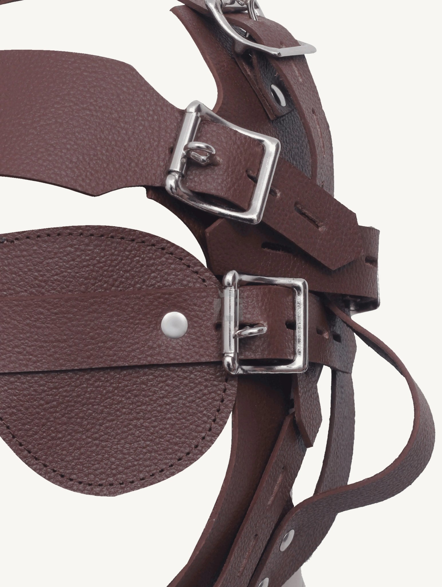Leather Bondage Muzzle, Bdsm Leather Bondage Muzzle