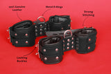 leather suspension cuffs, wrist to ankle suspension cuffs