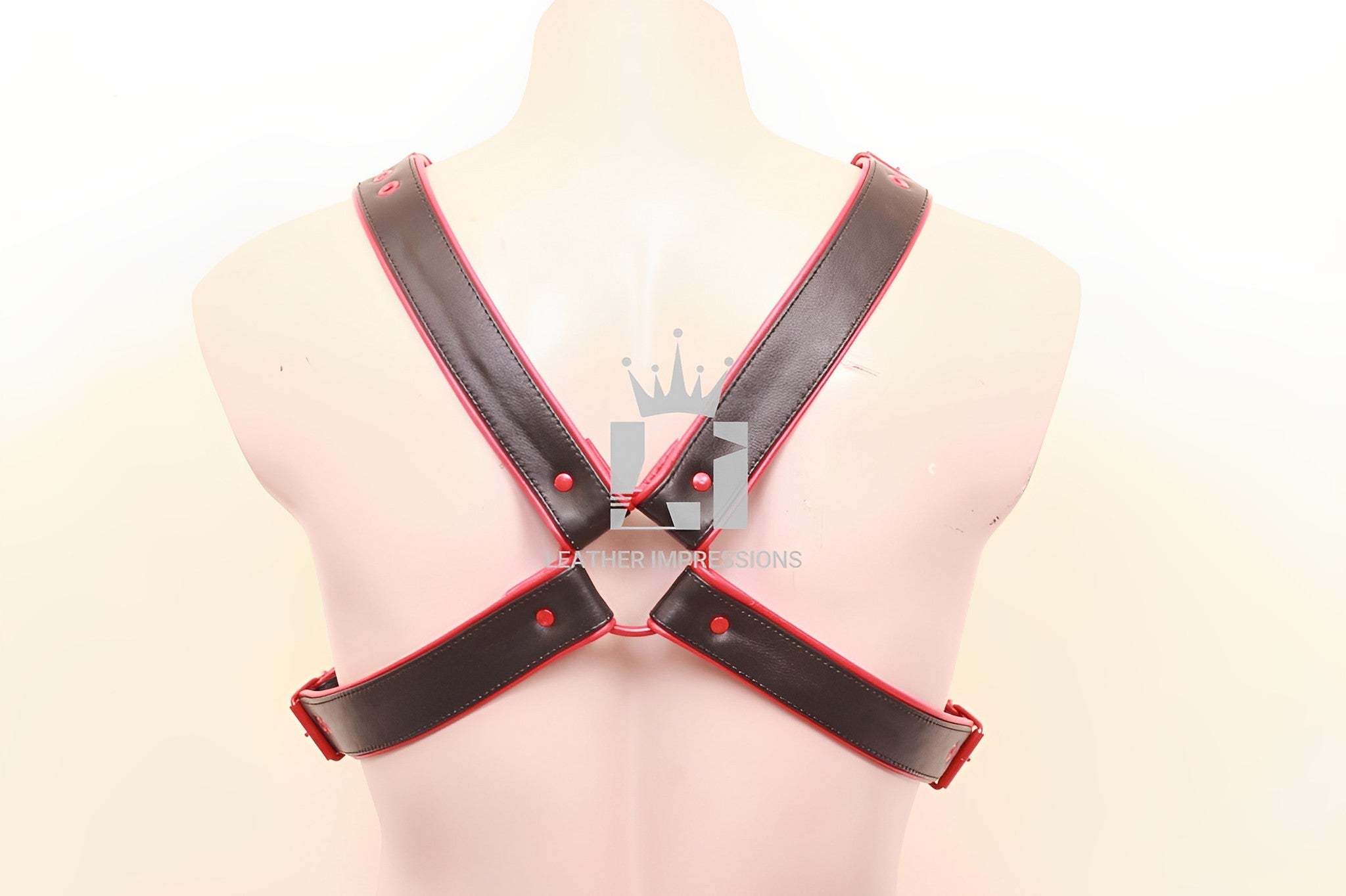 Backside image of Leather X Harness