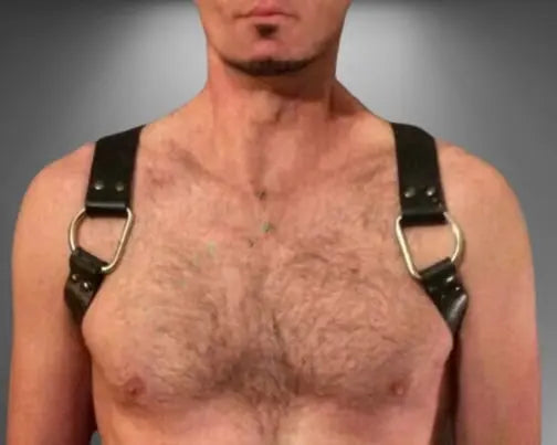 A model wearing Gay Bear Harness - front image