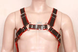 mens Body Harness With Cock Ring, Trojan body chest harness, chest harness