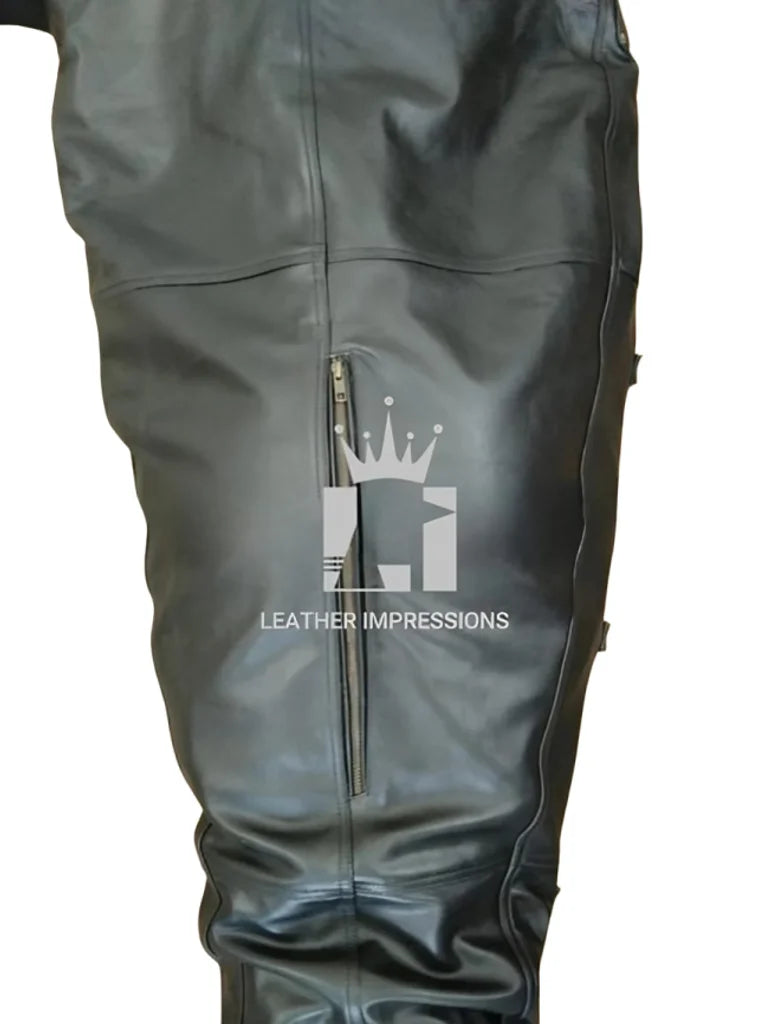 Genuine Leather Bondage Sleepsack with Adjustable Straps