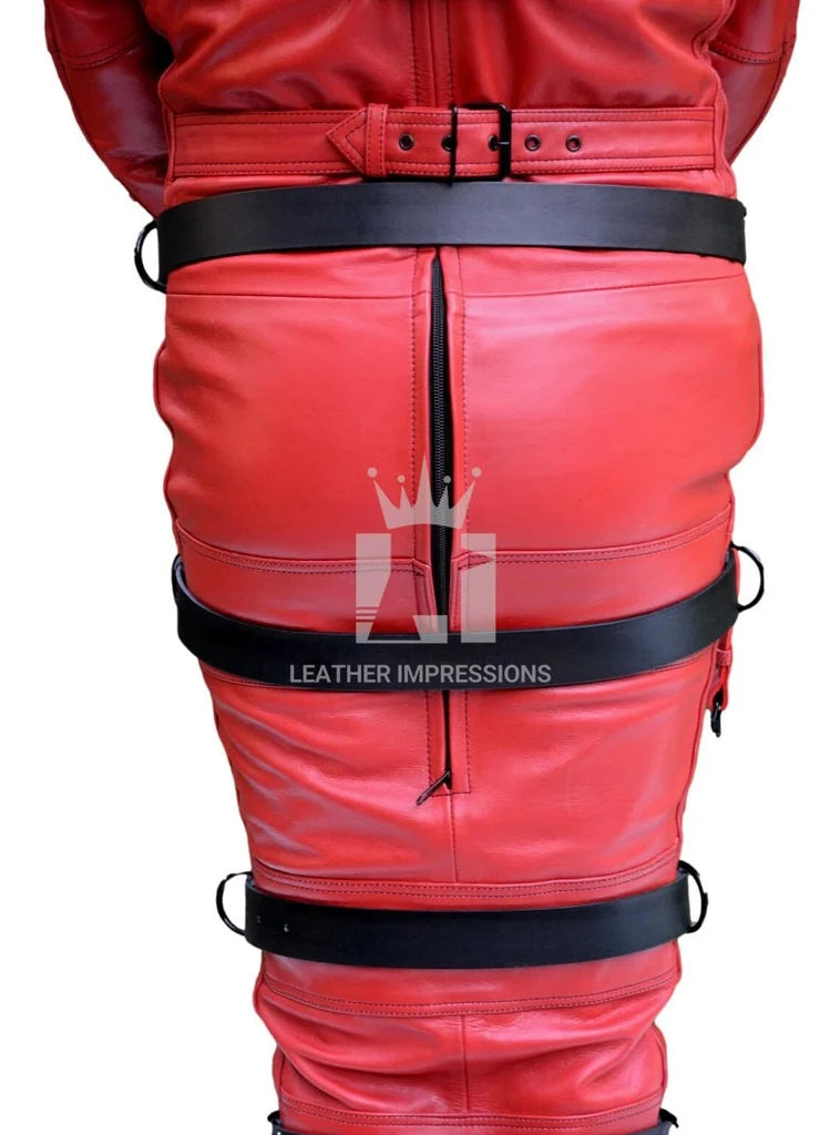 Bondage Leather Sleepsack with Heavy Duty Belts