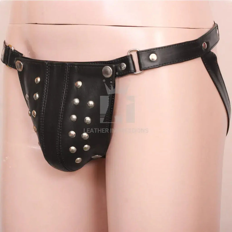 Black Leather Jockstrap Men, bdsm jockstrap, mens leather jockstrap