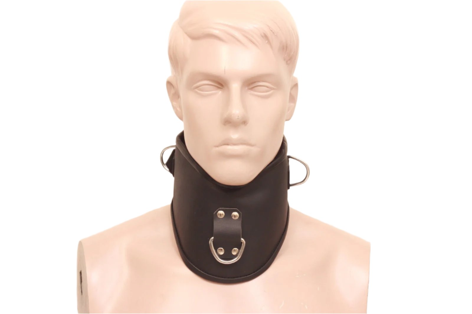 leather bdsm collar, leather bondage collar, leather slave collar, leather neck restraint, leather posture collar, posture collar bondage, bdsm posture collar