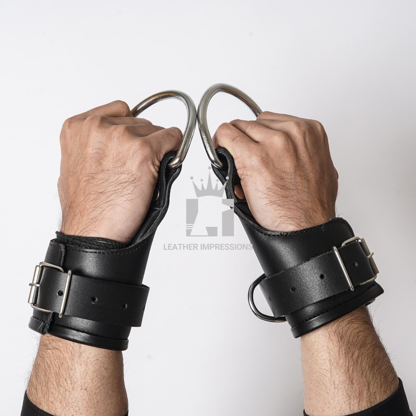 leather suspension cuffs, suspension cuffs, leather wrist cuffs, bondage suspension cuffs, bdsm suspension cuffs, leather suspension cuffs, fur lined leather suspension cuff kit with bondage ring, high quality heavy leather padded wrist suspension cuffs, leather ankle suspension cuff, leather bondage suspension cuffs, suspension cuffs, bondage suspension cuffs, bdsm suspension cuffs, bdsm leather suspension cuffs