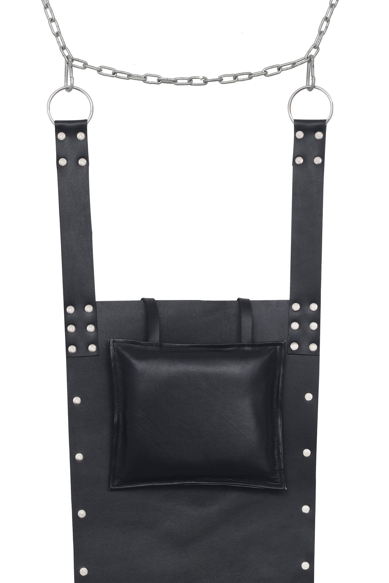 leather sex swing, sex swing, black leather sex swing