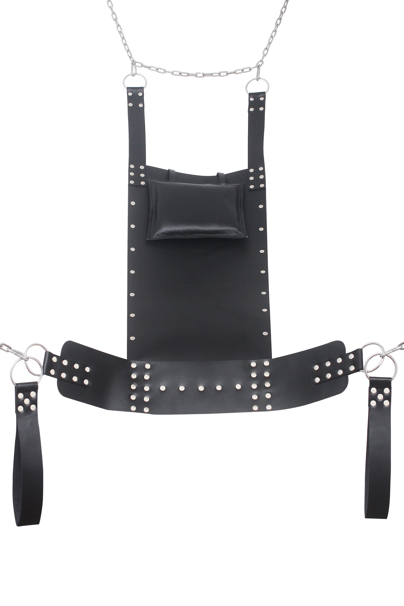 leather sex swing, sex swing, black leather sex swing