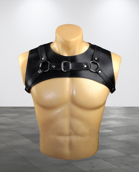 Product front view image of sleek Mens Shoulder Harness