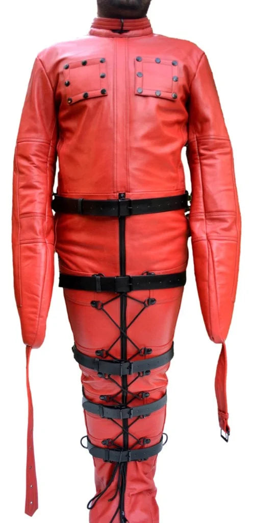 Bondage Leather Sleepsack with Heavy Duty Belts