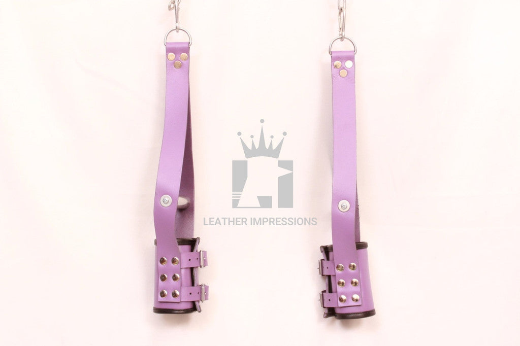 suspension cuffs, bdsm suspension cuffs, bondage suspension cuffs, ankle suspension cuffs, leather suspension bondage, leather suspension cuffs, suspension restraints, suspension wrist cuffs, suspension cuff, wrist suspension cuffs, suspension ankle cuffs