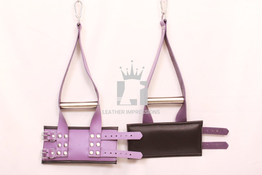 suspension cuffs, bdsm suspension cuffs, bondage suspension cuffs, ankle suspension cuffs, leather suspension bondage, leather suspension cuffs, suspension restraints, suspension wrist cuffs, suspension cuff, wrist suspension cuffs, suspension ankle cuffs