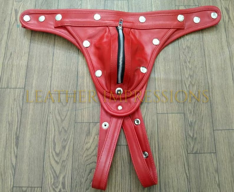 leather jockstrap, leather thong, leather underwear, BDSM Jockstrap, leather bondage jockstrap, zipped leather jockstrap, leather jockstrap with zipper, leather zipped jockstrap