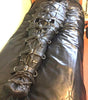 Black Leather Sleepsack Bondage for Ultimate Restraint