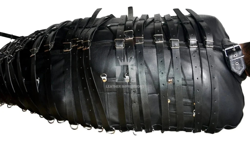 Genuine Straight Jacket Leather Sleepsack | Mummy Gimp Bag