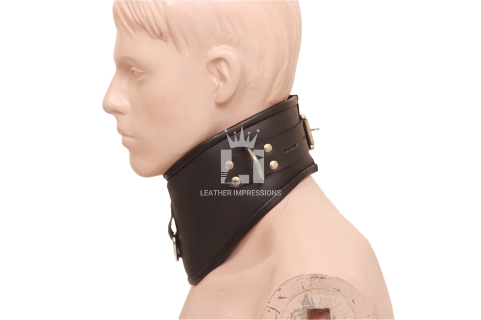 leather bdsm collar, leather bondage collar, leather slave collar, leather neck restraint, leather posture collar, posture collar bondage, bdsm posture collar