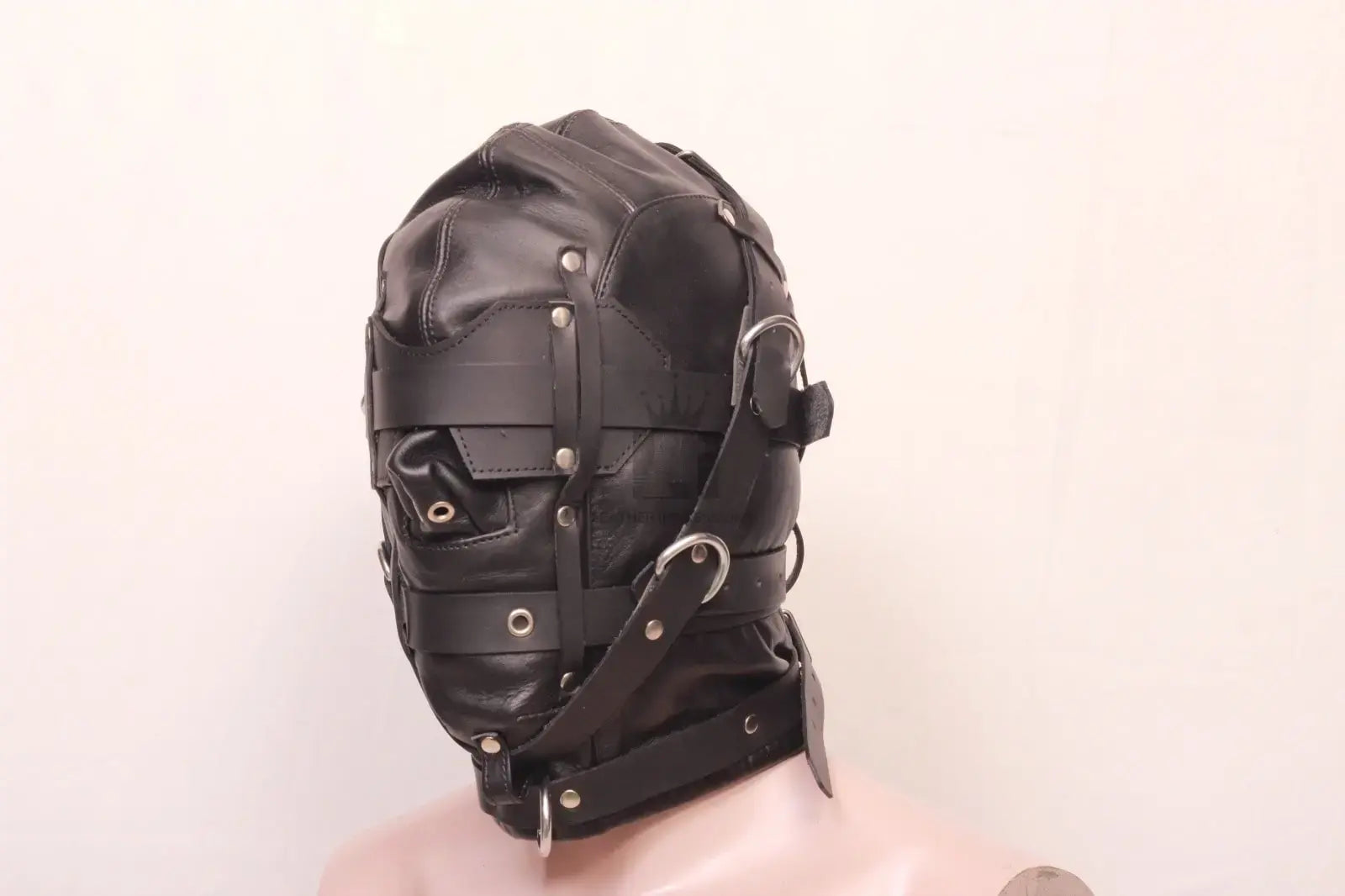 Leather Bondage Hood, Leather Bondage Mask, Bdsm Mask