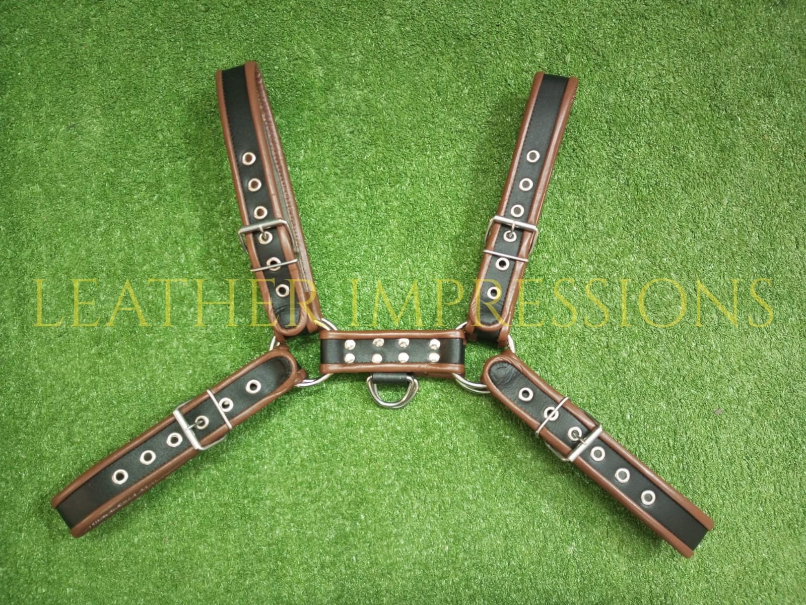 Bondage Leather H-Harness with Buckles | BDSM Harness