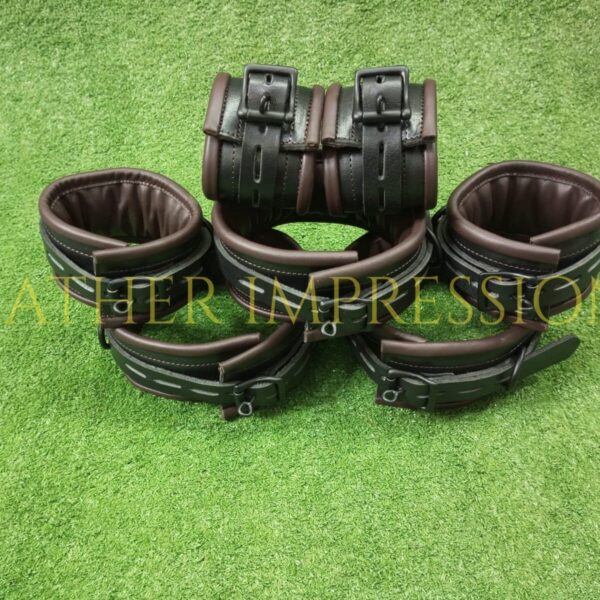 Unisex Leather Restraints cuffs, bdsm suspension cuffs, bondage suspension cuffs